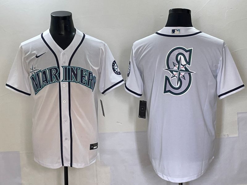 Men 2025 Seattle Mariners Blank White Game Nike MLB Jersey style 6->seattle mariners->MLB Jersey